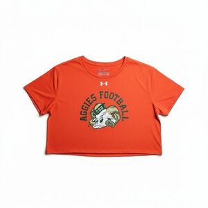 Under Armour CSU Aggies Football Cropped Graphic T-Shirt XL